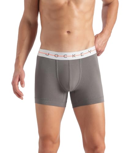 Image of Jockey NY16 Men's Super Combed Cotton Elastane Stretch Solid Trunk with Ultrasoft Waistband (Colors & Prints May Vary)
