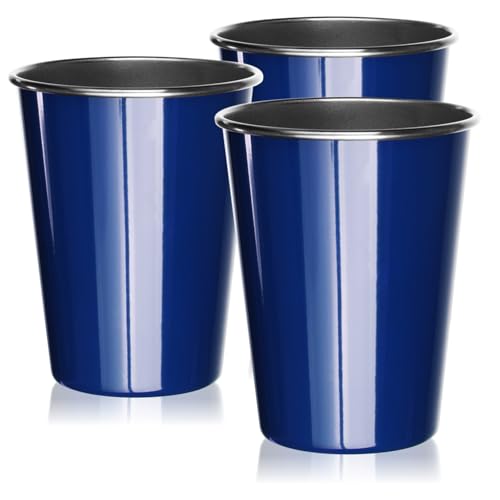 Robin Goods® Set 3 bicchieri inox blu 500 ml