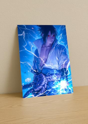 Image of NIJUKA Anime Printed Metal sheet Poster For Home And Room Decoration | For Anime Art Fans Boys And Girls (Chidori using with curse)