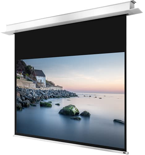 celexon motorizada cine en casa -y business-proyector-pantalla con superficie difusa empotrable Motor Professional Plus hasta 4K - 220 x 124 cm - 16:9