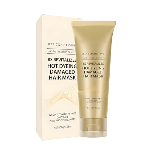 Mascarilla Capilar de Queratina, Mascarilla Nutritiva Aceite, Hair Mask, Nutre Profundamente las Fibras Capilares, Aporta Brillo y Luminosidad al Cabello, Apto para Todo Tipo de Cabello