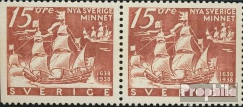 Sweden 246Dl/B Couple unmounted Mint/Never hinged ** MNH 1938 Auswanderer (Stamps for Collectors) Seafaring/Ships