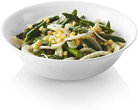 Corelle Livingware 1-quart Glass Serving Bowl, Winter Frost White, Pack of 4