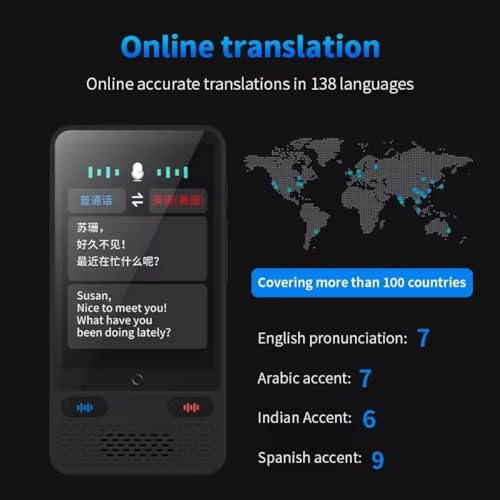 Traductor de voz portátil para romper la barrera del idioma en 138 lenguas 6