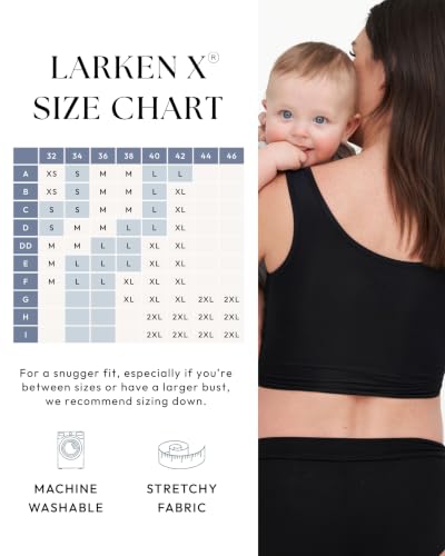 Image of Larken Hands Free Pumping Bra for Breastfeeding | Breast Pump - Maternity Bras for Pregnancy, Pumping & Nursing Bra in One