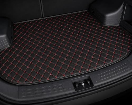 Image of Car Boot Mat for Hyundai I20 2015 to 2019 | Black with Red