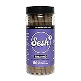 Sesh Pre-Rolled Cones - Jar of 50 Cones - The King - Hemp Wrap