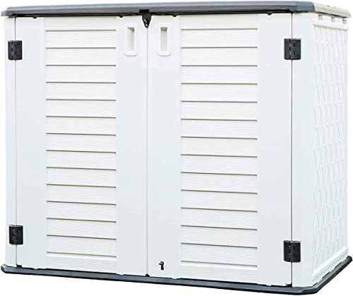 Image of KINYING Metal Laminate Shelving for 26 Cu.ft Horizontal Storage Shed, One Shelf to Hold 44 lbs, 46 in * 15 in, One Piece in The Package with 4 Screws, 11LBS