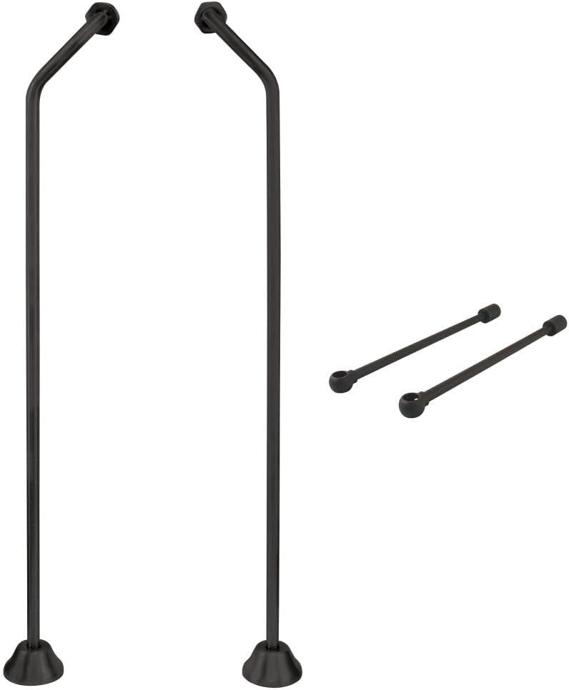 Kingston Brass CCK475 Vintage Double Offset Supply Line with Wall Bracket Combo, Oil Rubbed Bronze