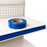 STORE FIXTURES DIRECT Decorative Gondola Shelving Vinyl Insert for Ticket Channel 130 FT. x 1.25 in. - Blue