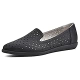 Détails perforés Cliffs by White Mountain Mocassins mélodiques pour Femme, Noir/Nubuck, 42 EU