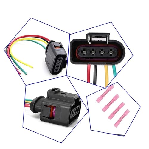 Conector de bobina de encendido reforzado tipo 1J0973724 para TT, TTS y A3 Quattro 4