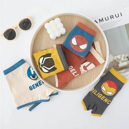 SywzX&xfybz Cartoon Model Cotton Toddler Underwear 5-Pack Little Boys Briefs3