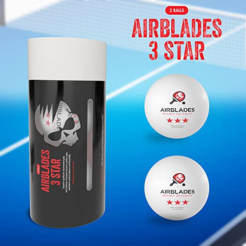 Airblades 3 Star Ping Pong Balls | High Performance, Table Tennis Balls For Tournament Play & Training | Advanced Abs Plastic | Regulation Standard Ping Pong Balls #TOP6