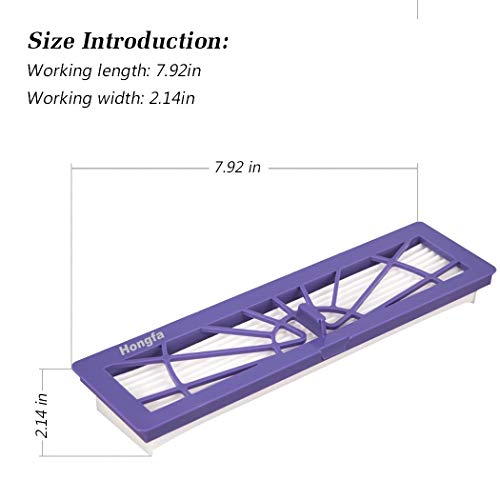 Hongfa Replacement For Neato Connected D7 Filters, 12Pcs Neato Botvac D Series Filters Compatible With Neato D80 7E 85 D3 D4 D5 D75 Botvac Connected Robot Vacuums #TOP4