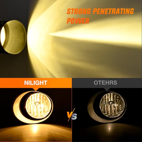 Image of Nilight Fog Light Assembly Compatible with 2007-2013 Toyota Tundra