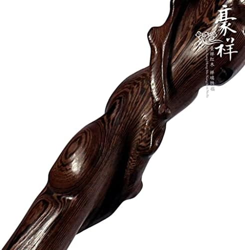 Miniatura 5 de Bastón de madera con muleta, ala de pollo, caña de madera maciza, raíz de ganoderma lucidum, regalos para personas mayores, 11.19 bastones de madera