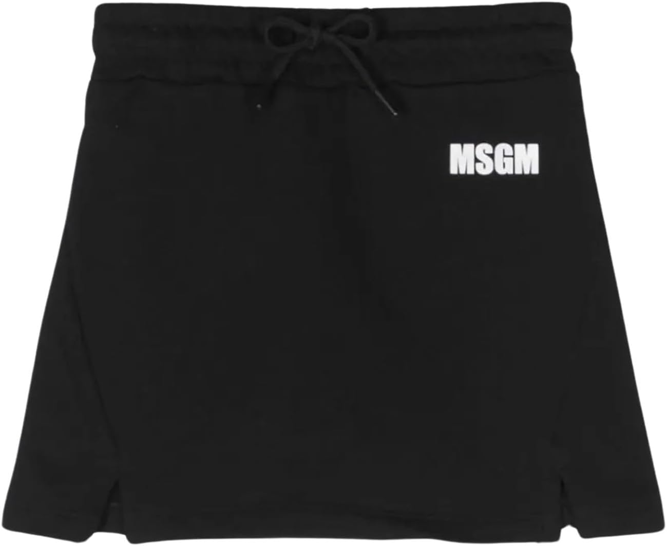 MSGMWomen's Black Mini Skirt with Logo Print