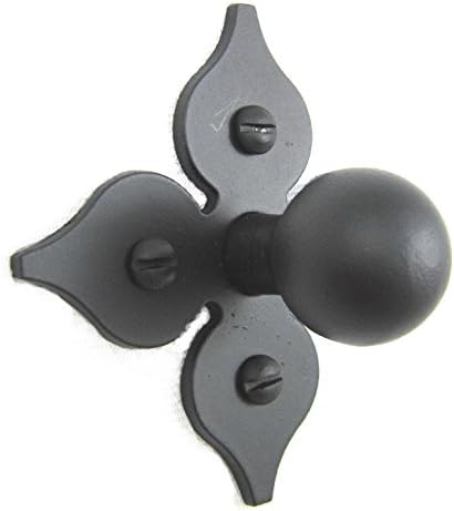 Bushere and Son Perilla de gabinete de hierro forjado de pala estilo español SHK21 lisa (negro)