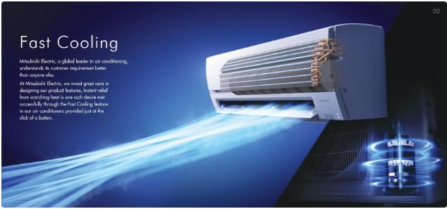Image of I Mitsubishi 1 Ton 5 Star Inverter Split AC White (Copper Condenser, MSY-GR13VFT)