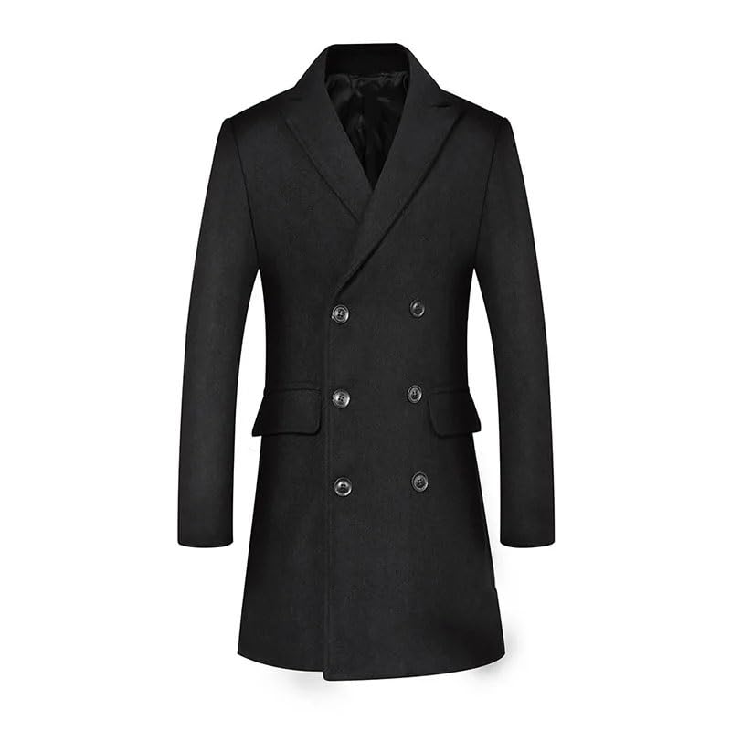 Manteau en sergé homme style trench-coat d'hiver pour le bureau XL