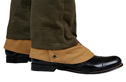 Historical Emporium Men's Premium Cotton Canvas Button Spats2