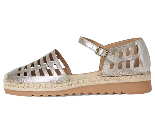 Women's Bijou Mary Jane Flat, Platinum, 5.54