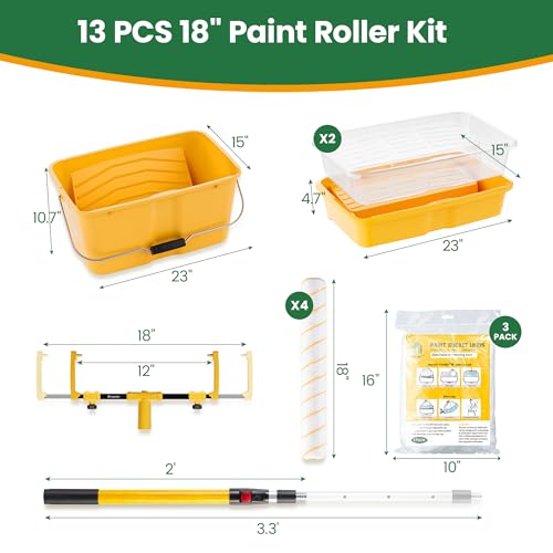 A01021 Eimer + Tablett, 45,7 cm, 13-teiliges Set