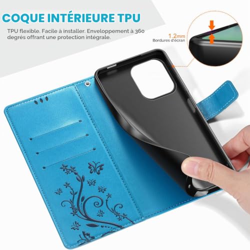 MQERYBV Coque pour Honor X5c/X5c Plus, Bleu – vue 2