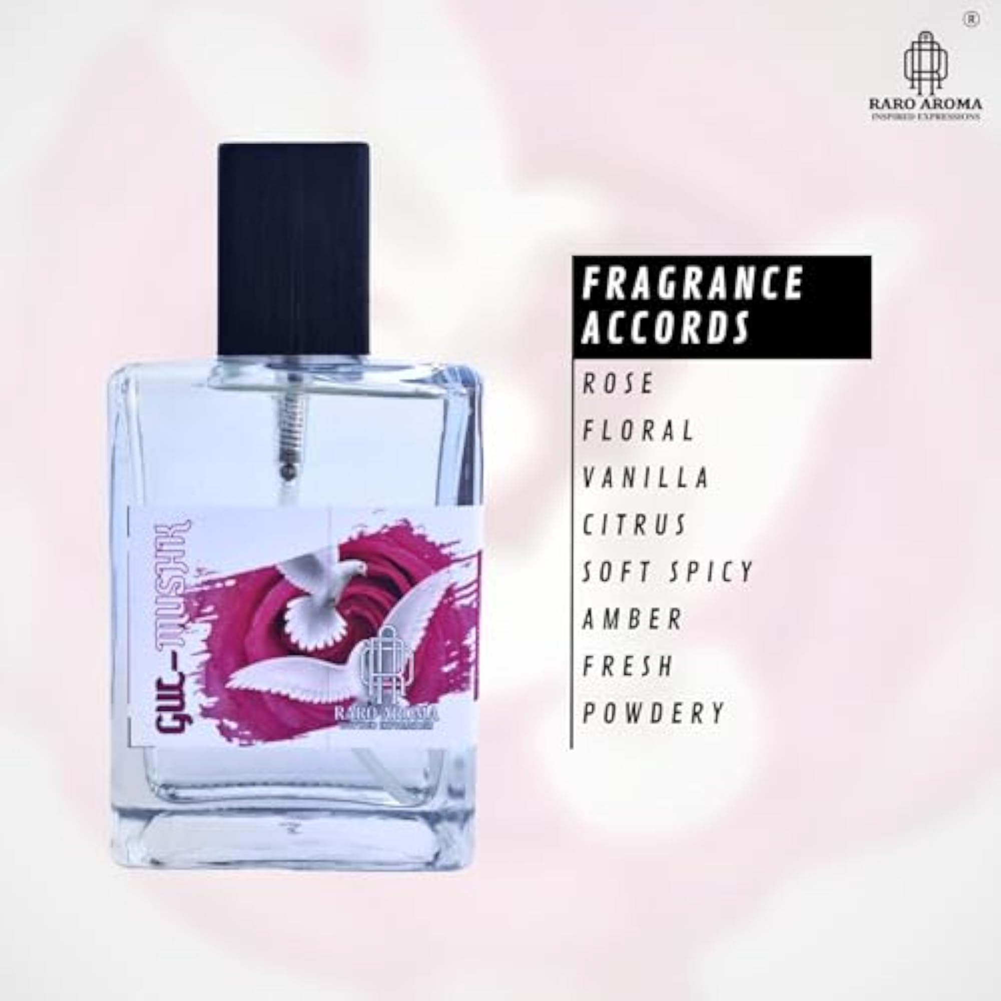 Designer Inspired Rose Musk Eau De Parfum 100ml, Premium Luxury