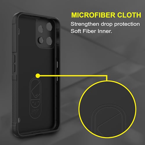 Image of Zapcase Back Case Cover for Nothing Phone 3a Lite | Compatible for Nothing Phone 3a Lite Back Cover | Liquid Silicon Magic Case with Camera Protection | Black