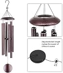 ASTARIN Wind Chimes Outdoor Deep Tone, 45 in Memorial Wind Chimes Large with 6 Heavy Tubes, Large Deep Tone Wind Chimes Outdoor for Garden Hanging Décor,Sympathy Gifts. Bronze