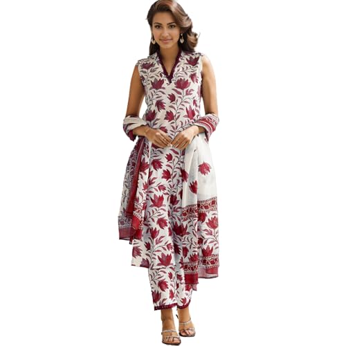 Image of SHIENZY Cotton Blend Kurta Set for Women