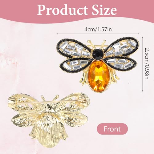 Image of Bee Pin, Bee Brooch & Jewelry bee pins or brooches for Women, Men, Wedding, Parties, Proms, Dating, Daily (Colorful)