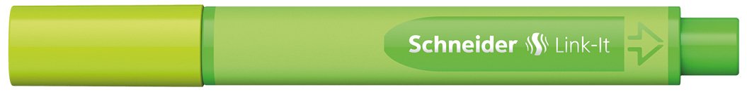 Schneider 191201 Link-It Fineliner, Pack of 10 Fineliner Standard Apple-Green