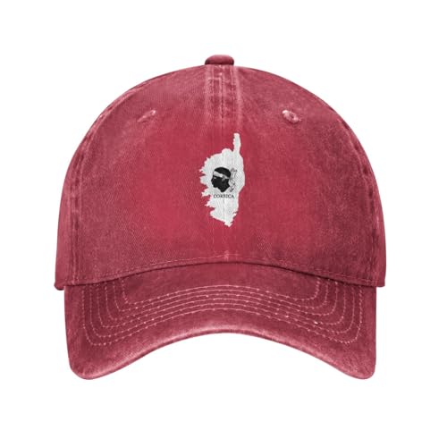 Insigne De La Corse Casquette de Baseball Unisexe Anti-UV Protection Réglable Boucle en Metal Trucker Culture Patriotique Hip-hop Cap Golf Voyages Sport...