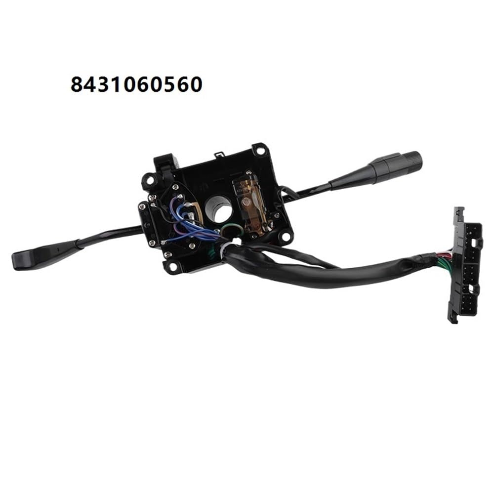 Interruttore a Leva per Auto Compatibile con Toyota Land Cruiser 1985-1992, Lato Guida Sinistro, Interruttore indicatori di direzione, Luce tergicristallo 84310-60560 8431060560
