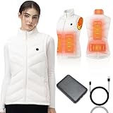 Photo Gallery unzipp gilet riscaldato da donna con batteria 10000 mah, gilet elettrico invernale caldo a vestibilità aderente e confortevole – ideale per escursionismo, campeggio, uso quotidiano e regalo di natale Photo Gallery unzipp gilet riscaldato da donna con batteria 10000 mah, gilet elettrico invernale caldo a vestibilità aderente e confortevole – ideale per escursionismo, campeggio, uso quotidiano e regalo di natale