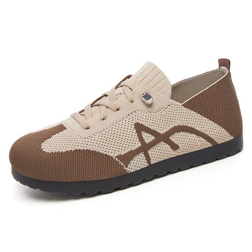 Wide Toe Sneakers for Women Breathable Fabric Non-Slip Outsole Walking Shoes Running Sneakers