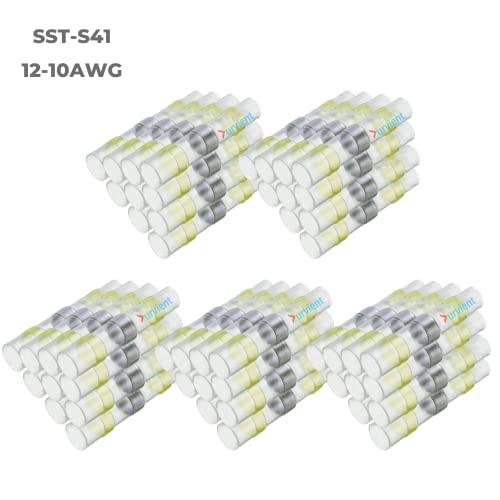 Image of Durvient.com Heat Shrinking Sleeve with Solder Ring For Electrical Wiring Insulation Waterproof Electrical Insulation (Wire Gauge 12-10, Pack of 50)