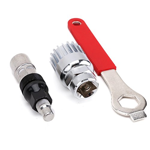 Foxnovo Professional Bike Bicycle Cycle Crank Extractor Puller Bottom Bracket Remover Removal Spanner Repair Tools Kit - Thumbnail 3