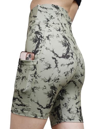 Image of Cycling Shorts for Women | High Waist Activewear Shorts | Knee Length Shorts | Workout Shorts for Women | Yoga Shorts