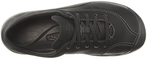 KEEN Women's Presidio II Walking Shoes - Leather Casual Sneakers With Cushioned Footbed