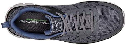 Skechers Men's Track Scloric Oxford, Gray/Navy, 9.5 2E US | Image 2