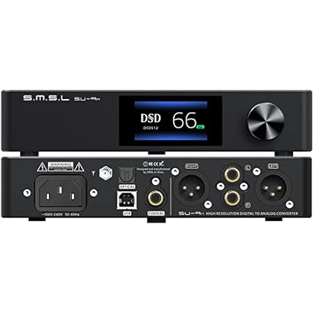 S.M.S.L SU-9n ES9038PRO XMOS XU208 Bluetooth 5.0 SMSL DSD512 RCA/XLR LDAC APTX/HD Decoder High Resolution Audio DAC