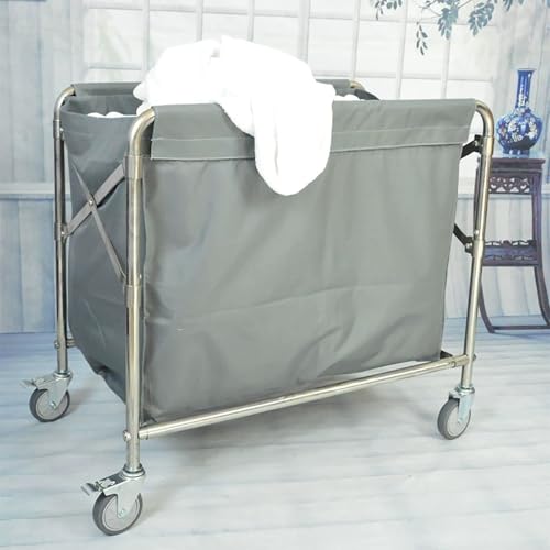 Bolsa para carrito de lavandería comercial, diseño duradero y espacioso para carritos de cesta, perfecta para un fácil transporte y organización de la ropa sucia