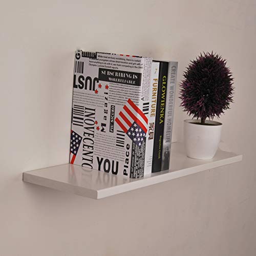 8 Inch Floating Shelf Brackets, 8 Pack Heavy Duty Hidden Black Shelf Brackets Solid Steel Blind Support with Hardware for Floating Wood Shelves