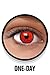 FXEYEZ Lentes de contacto de Halloween de color, lentilla de motivo rojo,...