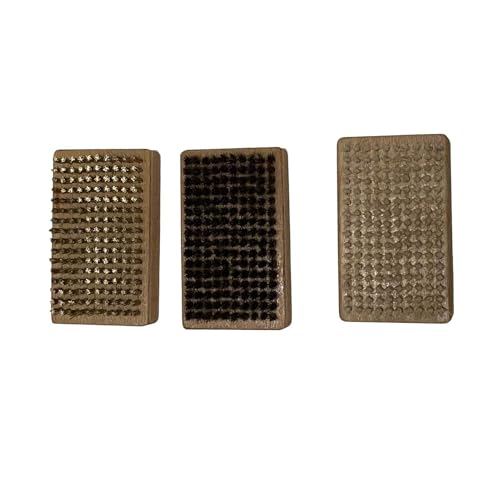 Kit de brosse en crin de cheval, laiton et nylon pour ski et snowboard