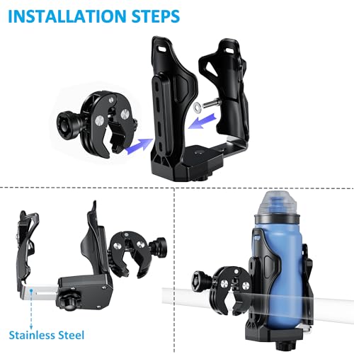 Portavasos para moto iMESTOU ajustable y antirrobo miniatura 3